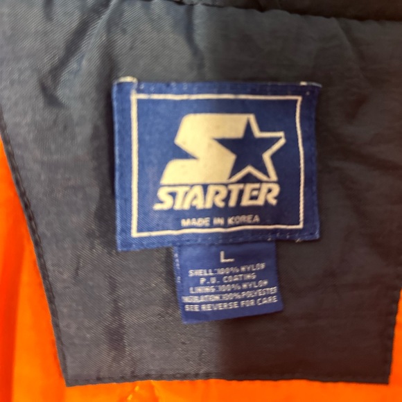 Vintage University of Illinois Starter jacket. Chief Illini. IIlliniwek Mens Lg - Picture 9 of 10